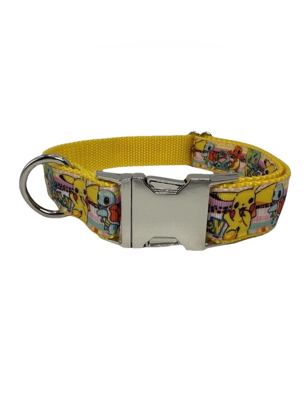 Dog Collar Pokemon Game Large Handmade Heavy Duty W/ Metal Buckle